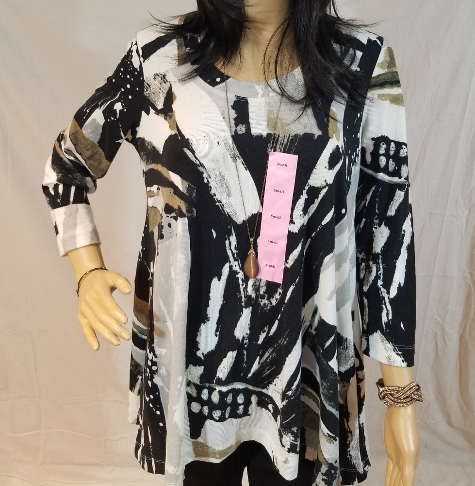 Premise Womens 3/4 Sleeve Top